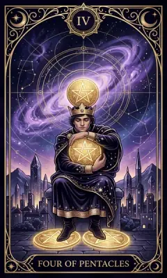 Tứ Tiền (Four of Pentacles)