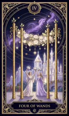 Tứ Gậy (Four of Wands)