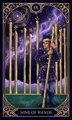 Cửu Gậy (Nine of Wands)