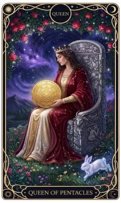 Hoàng Hậu Tiền (Queen of Pentacles)