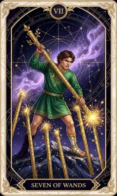 Thất Gậy (Seven of Wands)