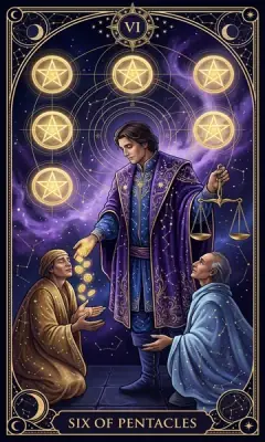 Lục Tiền (Six of Pentacles)