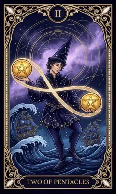 Nhị Tiền (Two of Pentacles)